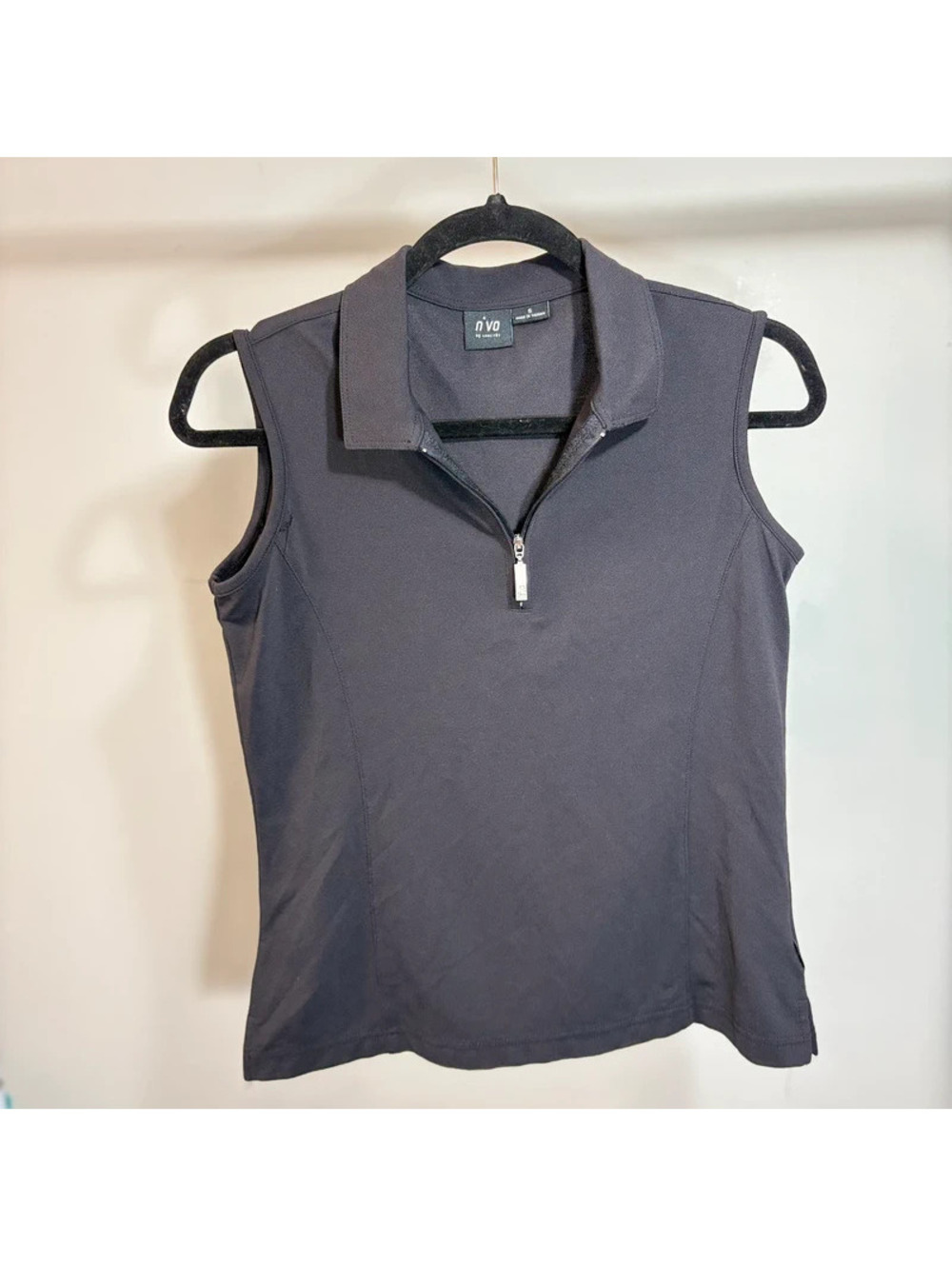 Nivo Women's Golf Sleeveless Polo Shirt black - Size Small